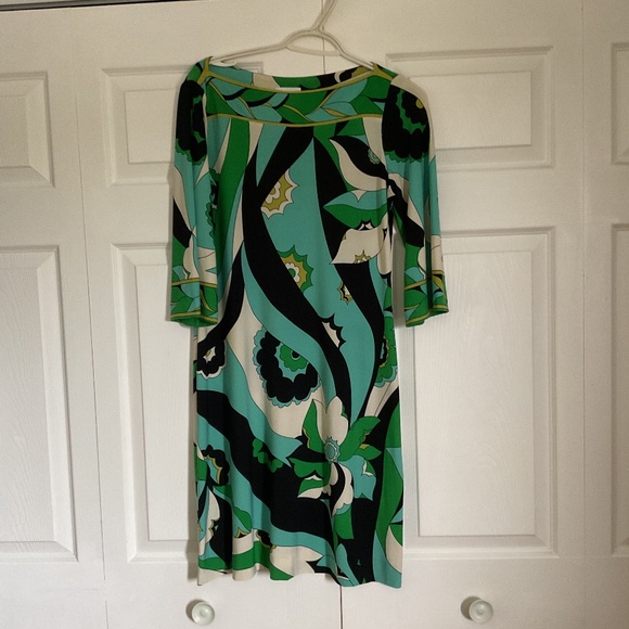 Donna. Organ Abstract Jersey Knit Dress - Picture 1 of 6